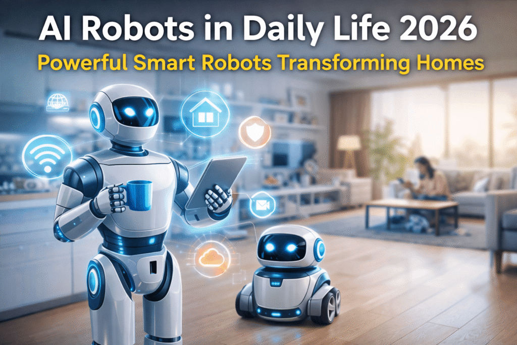 AI robots apps you should try in 2026 on a smartphone showing AR technology in real-life use