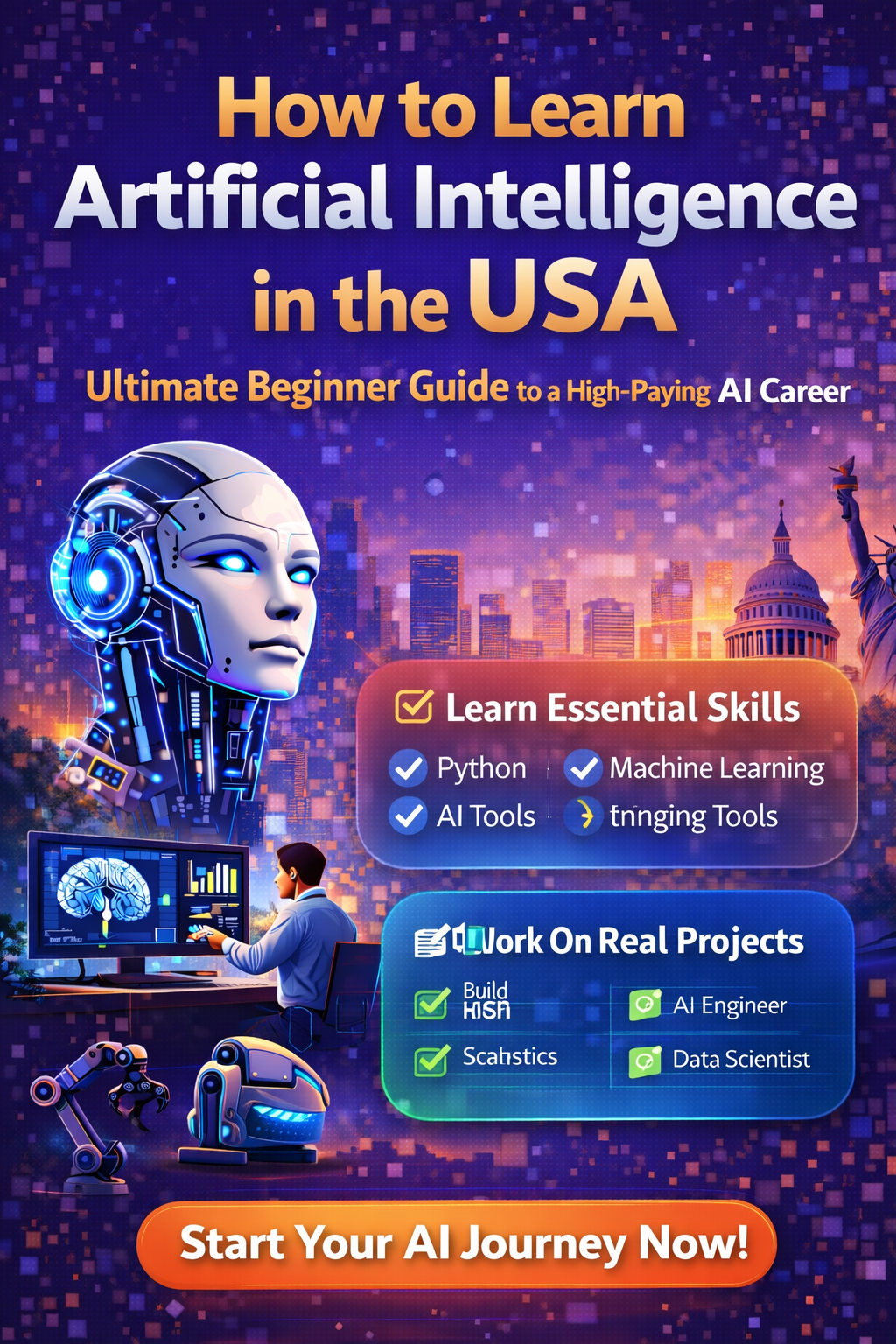 Ultimate Guide to Learn Artificial Intelligence in the USA (Beginner) 2026